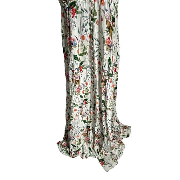 L’AGENCE Women’s Size Large Stefani Garden Floral V Neck Dress NEW - Picture 5 of 8